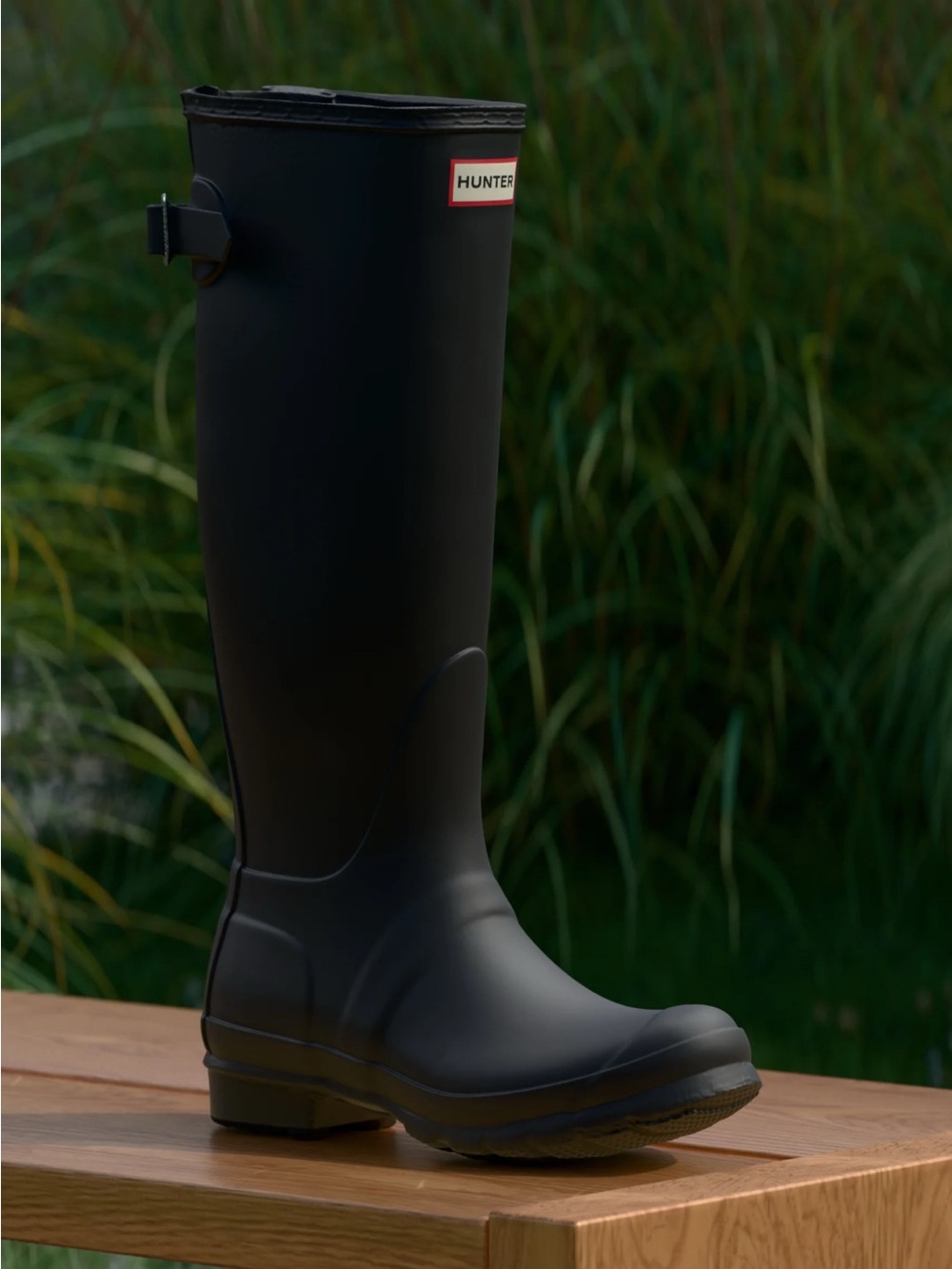Hunter Black Tall Waterproof Rain Boot